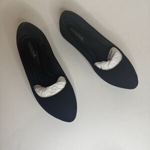 Soda Women Shoes Casual Comfort Ballet Flats Black Suede Slip On -New-Sz 6/6.5